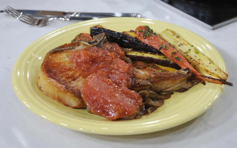 balsami glazed pork chop | pork chop air fryer recipes