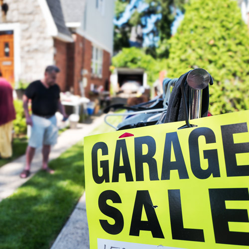 garage sale | HOA spring activities