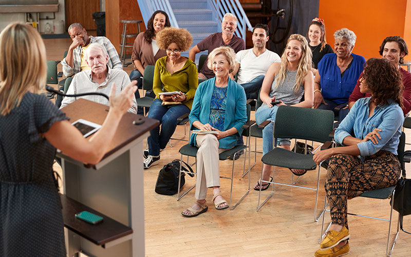 create a neighborhood watch | community meeting