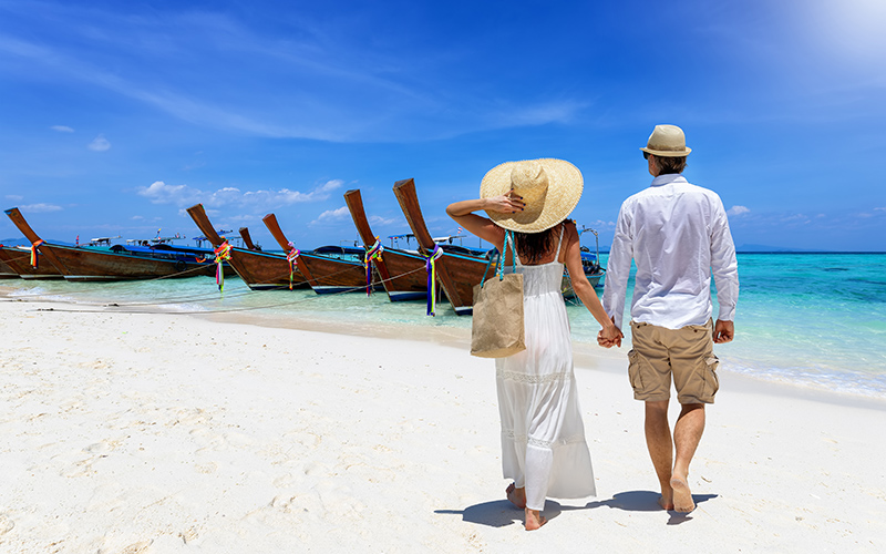 mini vacation on a tropical country during winter