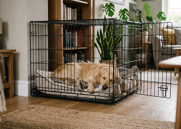 how to crate train a dog