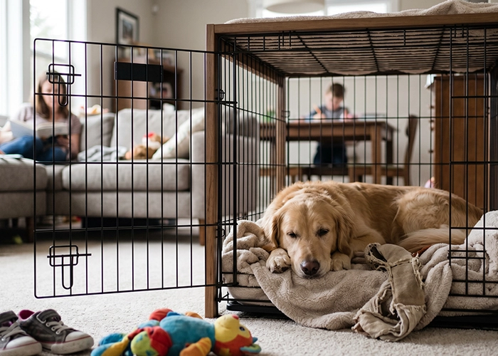 how to crate train a dog