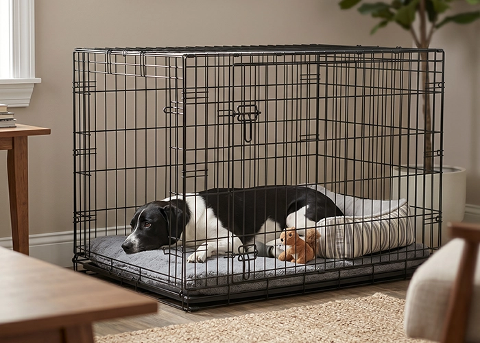 how to crate train a dog