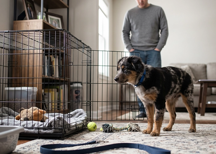 how to crate train a dog
