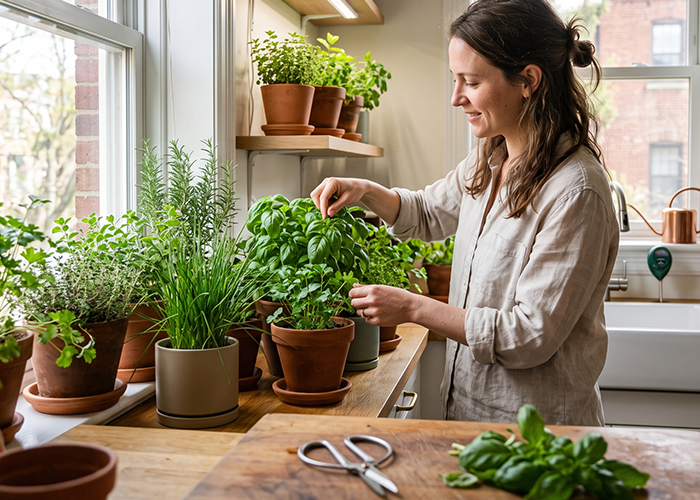 indoor herb garden