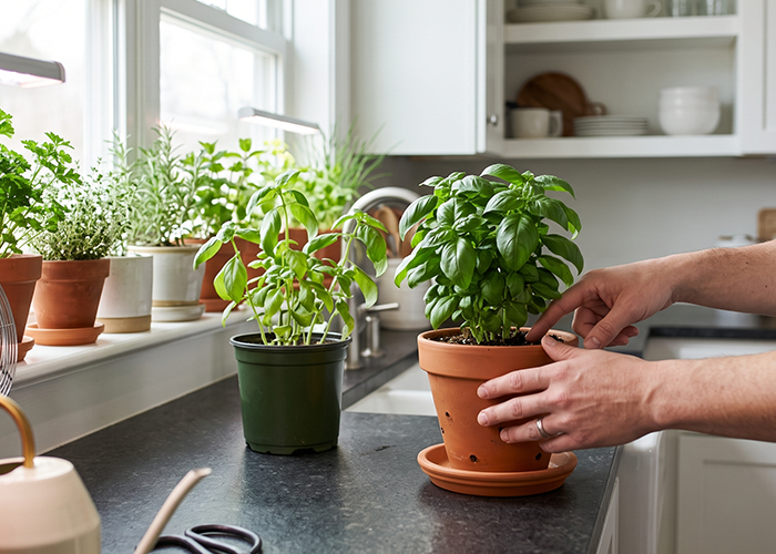 indoor herb garden