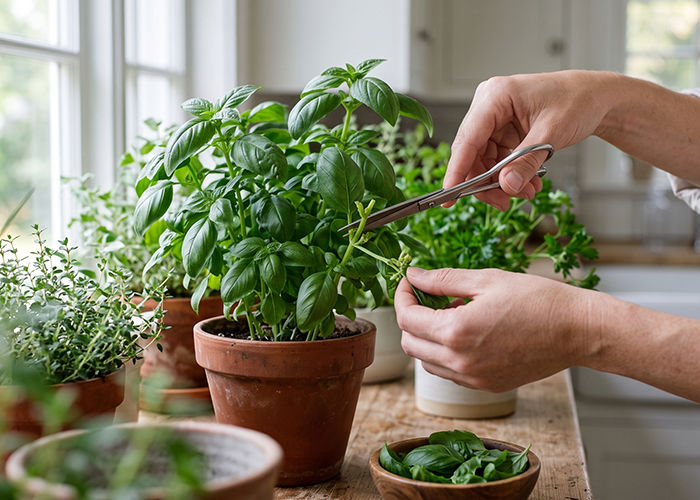 indoor herb garden